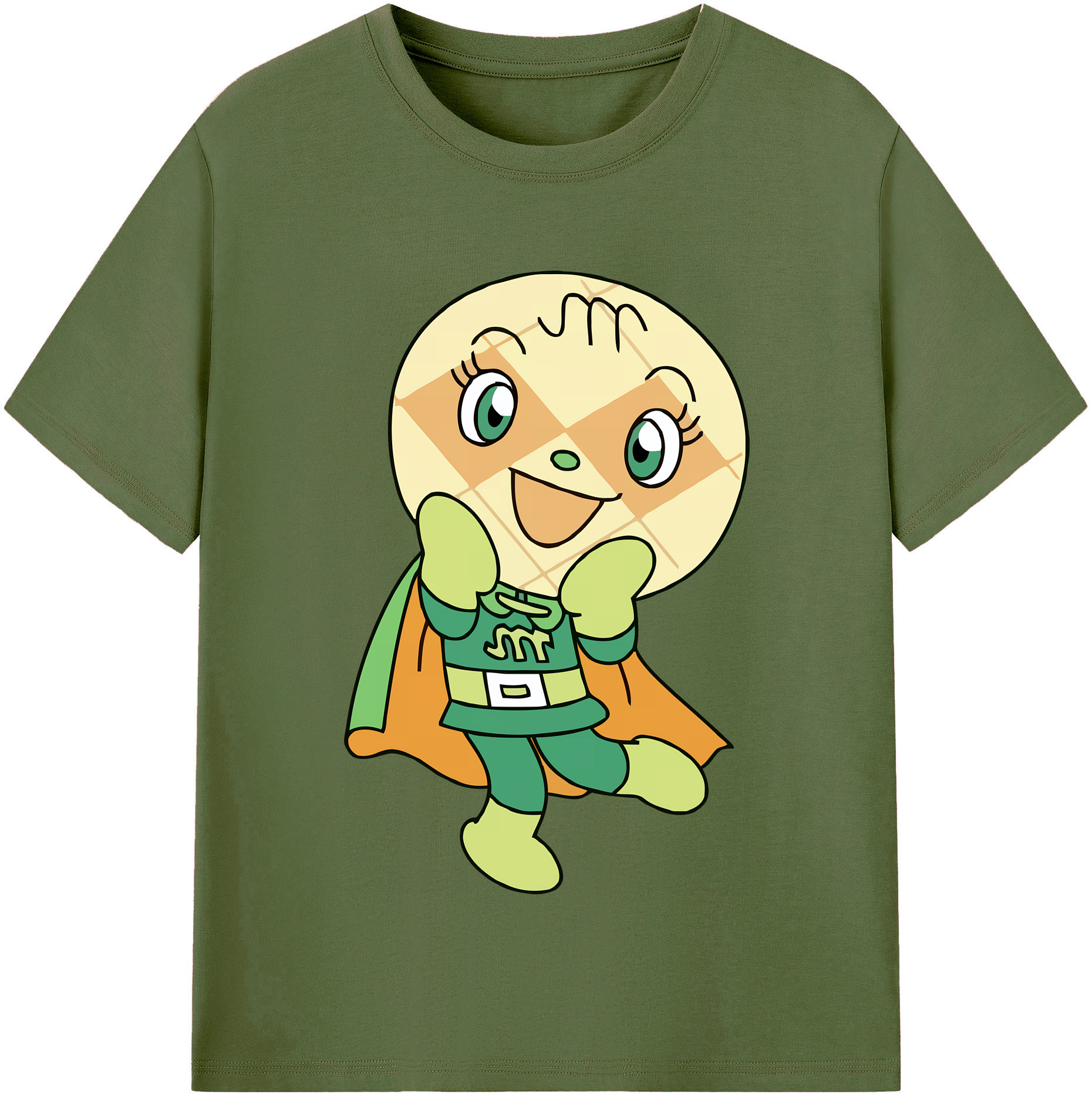 （画像用） アンパンマン Anpanman 綿100％半袖Tシャツ（フロントプリント）